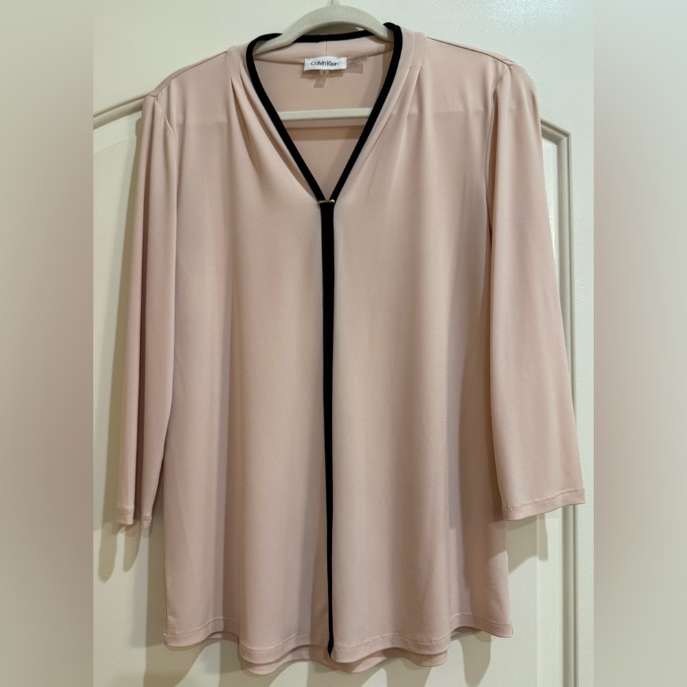 Calvin Klein Light Pink Shirt with Black